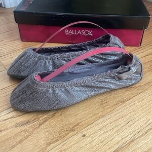 Ballasox for Corso Coma “Prince” Foldable Ballet Flat Pebbled Grey 6M